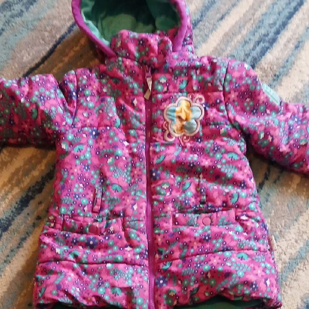 Disney Teal and Purple Floral Jacket